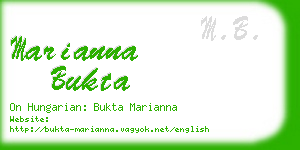 marianna bukta business card